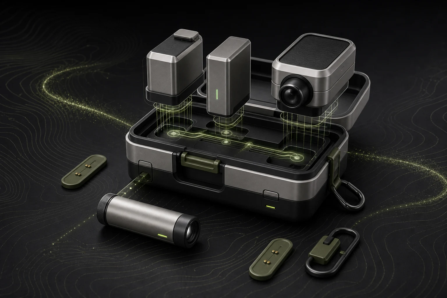 Nomad Field Kit abstract simulation study